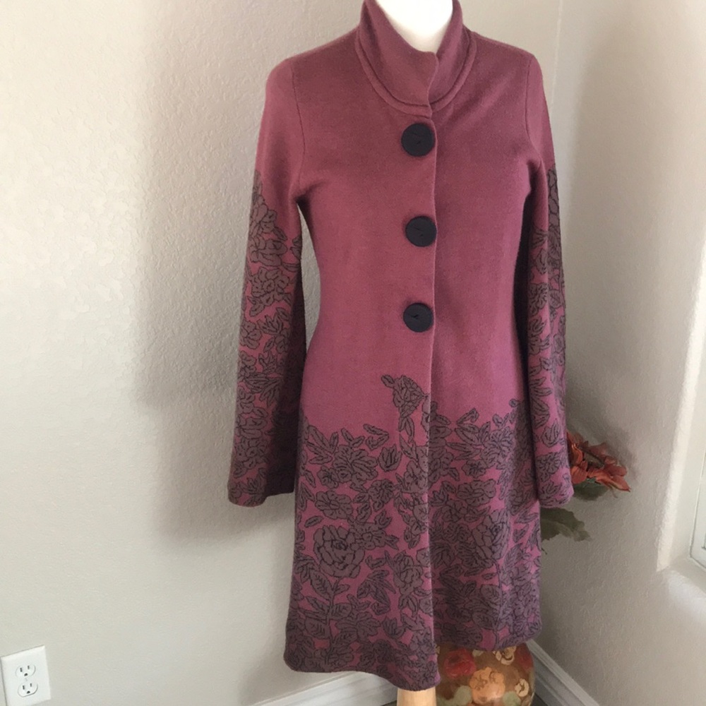 Long, sweater jacket